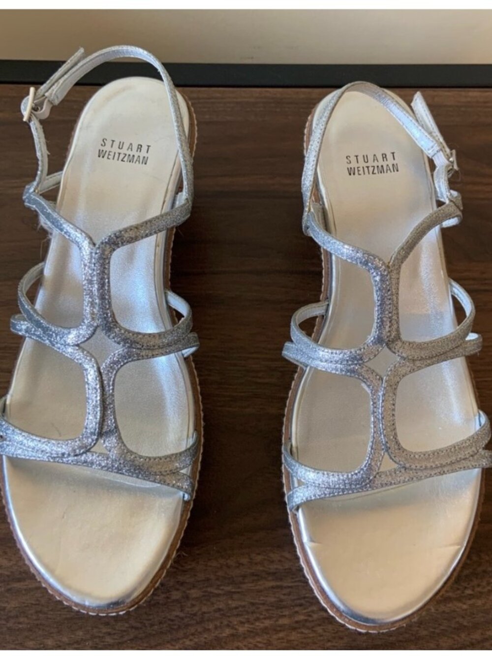 Stuart Weitzman 8.5 Wedge Sandals